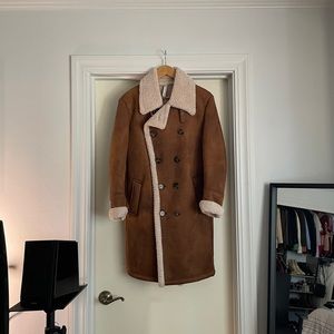 Zara shearling coat